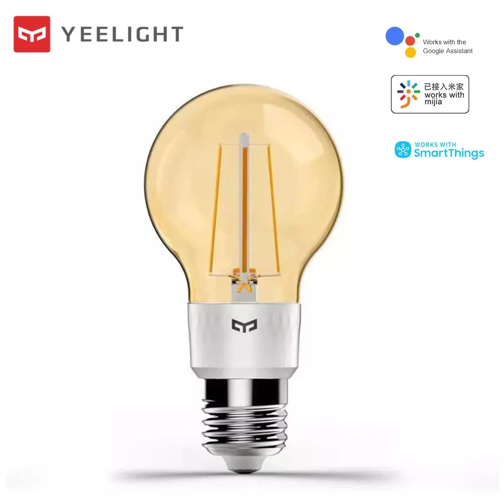 Умная Светодиодная лампа накаливания Yeelight из шелка с шариками Wi Fi пульт