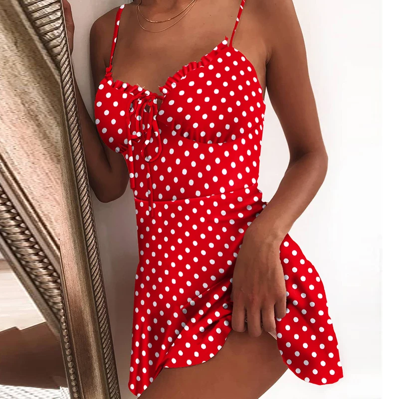 Summer Tie Front V Neck Elegant Sexy Floral Print Mini Dress Women Off Shoulder Ruffle Party Dress Femme Backless A-Line Dresses
