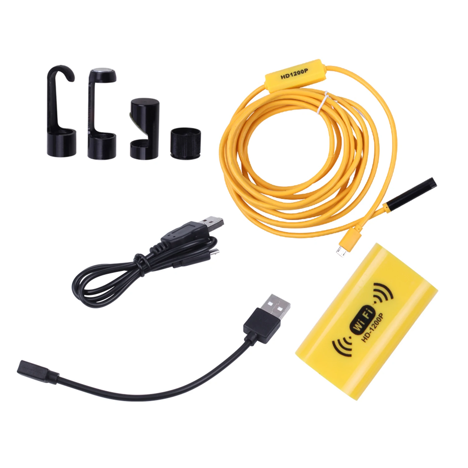 8 мм 1200P 2 м 3,5 м 5 м HD WiFi Инспекционная камера IP68 водонепроницаемый USB эндоскоп бороскоп Поддержка Android IOS Iphone Windows Mac