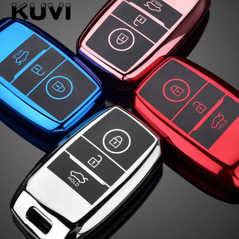 Soft TPU Car Remote Key Case Cover Shell For KIA Rio Rio5 Sportage Ceed Cerato K3 KX3 K4 K5 Cerato Sorento Optima Picanto