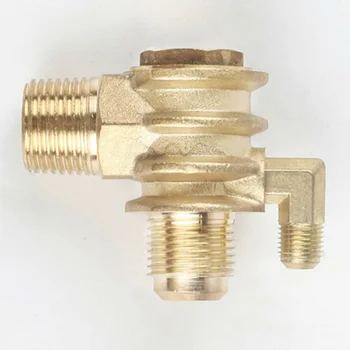 

3 Port Brass Male Threaded Check Valve Connector Tool For Air Compressor