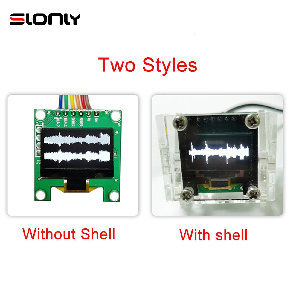 VU Meter Panel DC5V Dual Channel STM32F4 Ultra-thin Stereo Control Music Spectrum Display 0.96 Inch OLED Screen 8 Modes Module