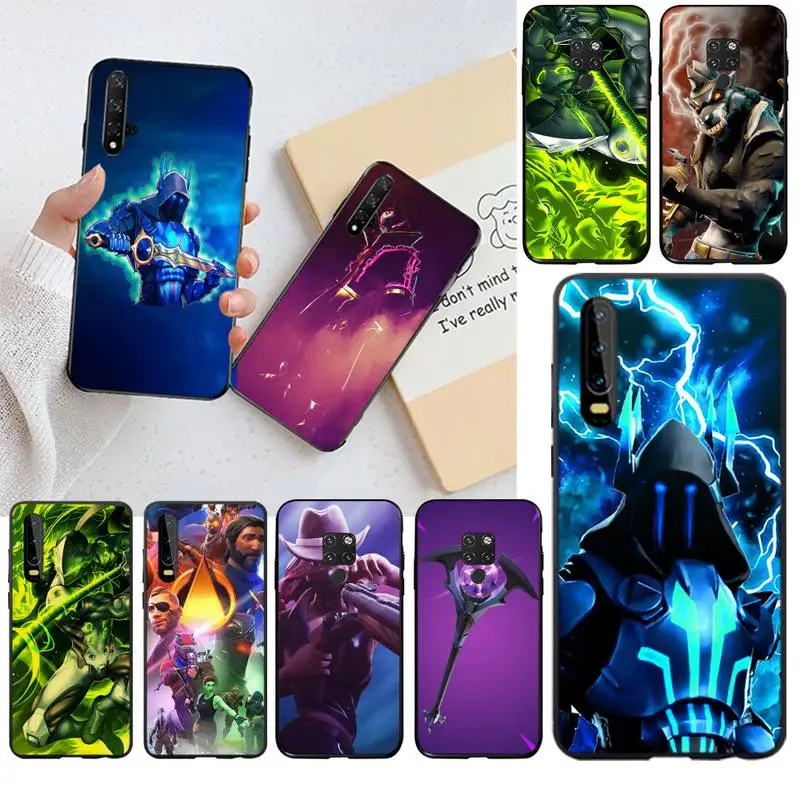 Горячая Распродажа битва крышка черная мягкая чехол для телефона Huawei P30 P20 lite Mate 20