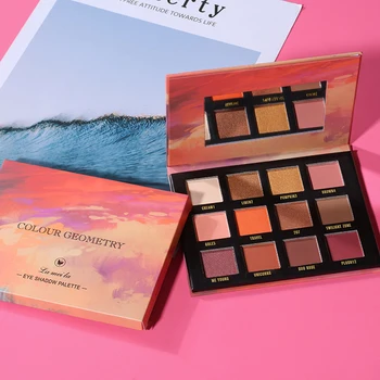 

Professional Eye Shadow Matte Shadow Palette Pigment Natural Make Up Easy to Wear Lasting Makeup Waterproof 12 Color Eyeshadow