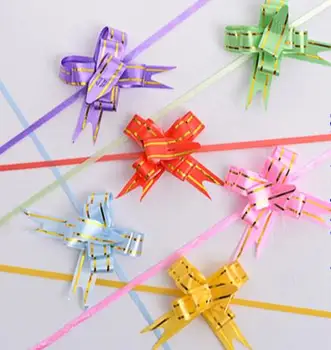 

400pcs 1.4cm DIY Bow Decoration Christmas Hand-pulled Flowers Festive Party Material Wedding Holiday Ornament Gift