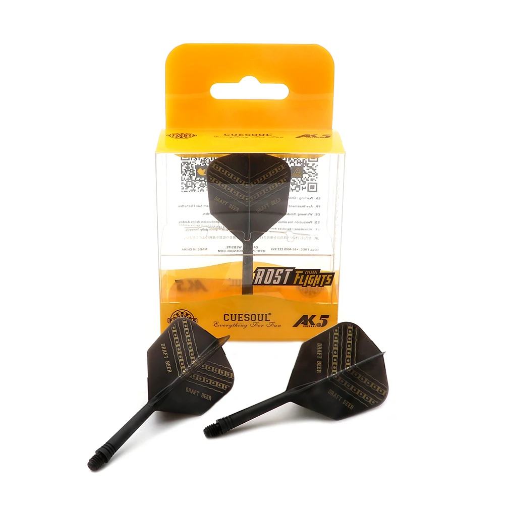 CUESOUL DRAFT BEER Integrated Dart Shaft and Flights Big Wing Shape