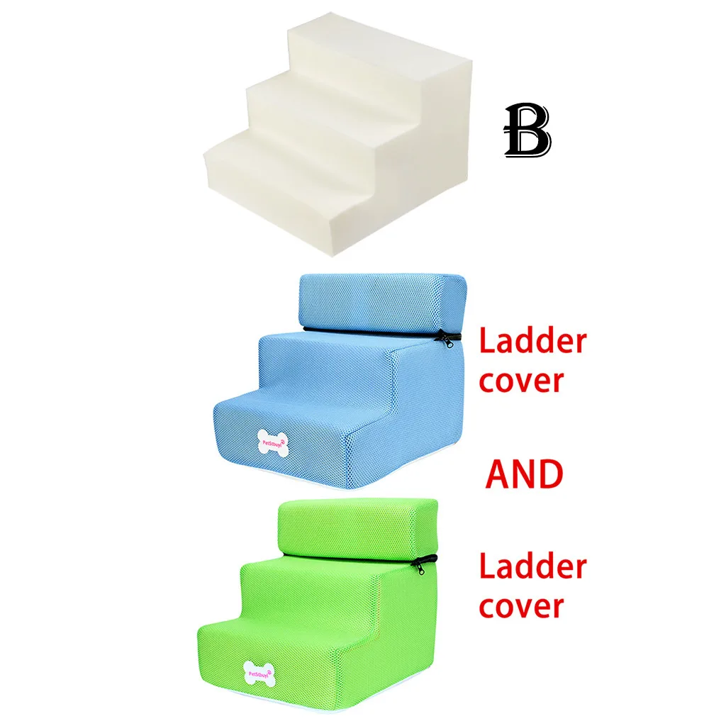 Новые 3 шага сетка Для домашних животных, нескользящая подошва из Лестницы и лестницей крышка Комбинации собака двери Escalera Perro двeрь Для Кошки
