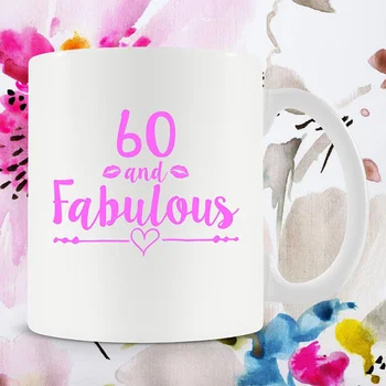 

60 & Fabulous happy 60th birthday sixty years old decoration supplies favor Mother grandma Father grandpa gift present