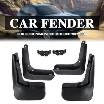 

4Pcs/Set Car Mud Flap Front Rear Mud Flaps Guards Splash Fender For Ford for Fusion/Mondeo Molded 2013-2018