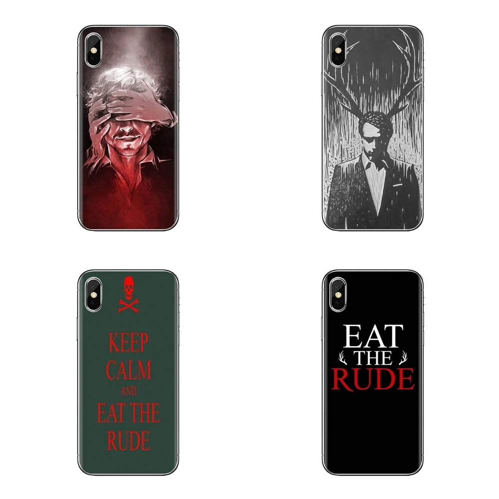 Eat the Rude Hannibal Fannibal Silicone Phone Bag Case For Samsung Galaxy J1 J2 J3 J4 J5 J6 J7 J8 Plus 2018 Prime 2015 2016 2017 |