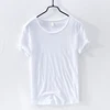 2022 Summer New 100% Cotton T-shirt Men O-Neck Solid Color Casual Thin T Shirt Basic Tees Plus Size Short Sleeve Tops Y2450 ► Photo 3/6