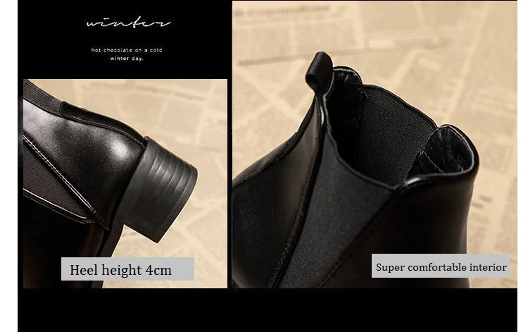 2021 Autumn and Winter New Thick Heel Short Boots Women's British Style Korean Pointed Martin Boots and Bare Boots Pointed Shoes