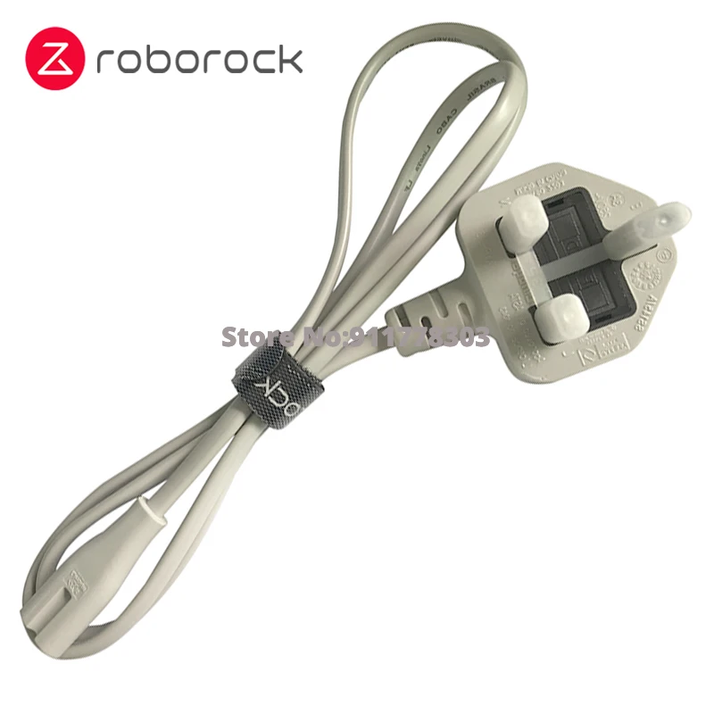 Original Power Cord with UK Plug for Roborock S50 S7 S65 S55 MAX XIAOWA