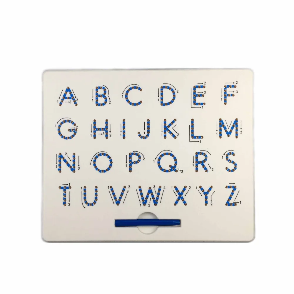 

Magnetic Tablet Drawing Board Pad Toy Bead Magnet Stylus Pen 26 Alphabet Numbers Writing Memo Board Learning Educational Kid Toy