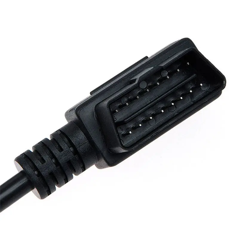 1.6ft 50 см OBD2 OBD II 16Pin сплиттер Расширение Y кабель Мужской к двойной женский