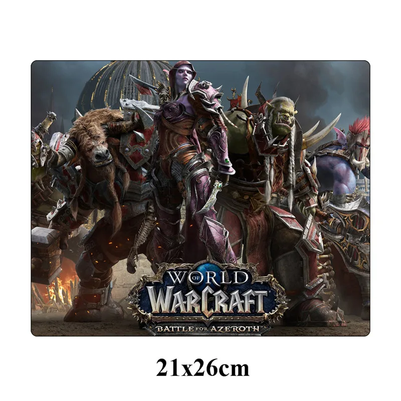 Мода 21x26 см World of Warcraft маленький коврик для мыши геймер с запирающим краем orde Alliance игровой коврик для мыши подарок отаку Настольный коврик для ноутбука - Цвет: Синий