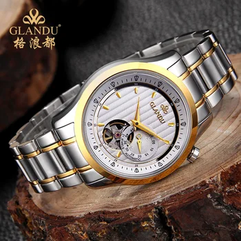 

lattice waves are men's fashion belt automatic mechanical watch male waterproof luminous male watch wholesale watches