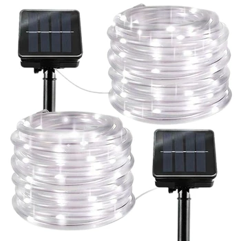 

12M 100 LEDs Solar String Light Waterproof Rope Tube Lights Outdoor Garden Tree Lamp