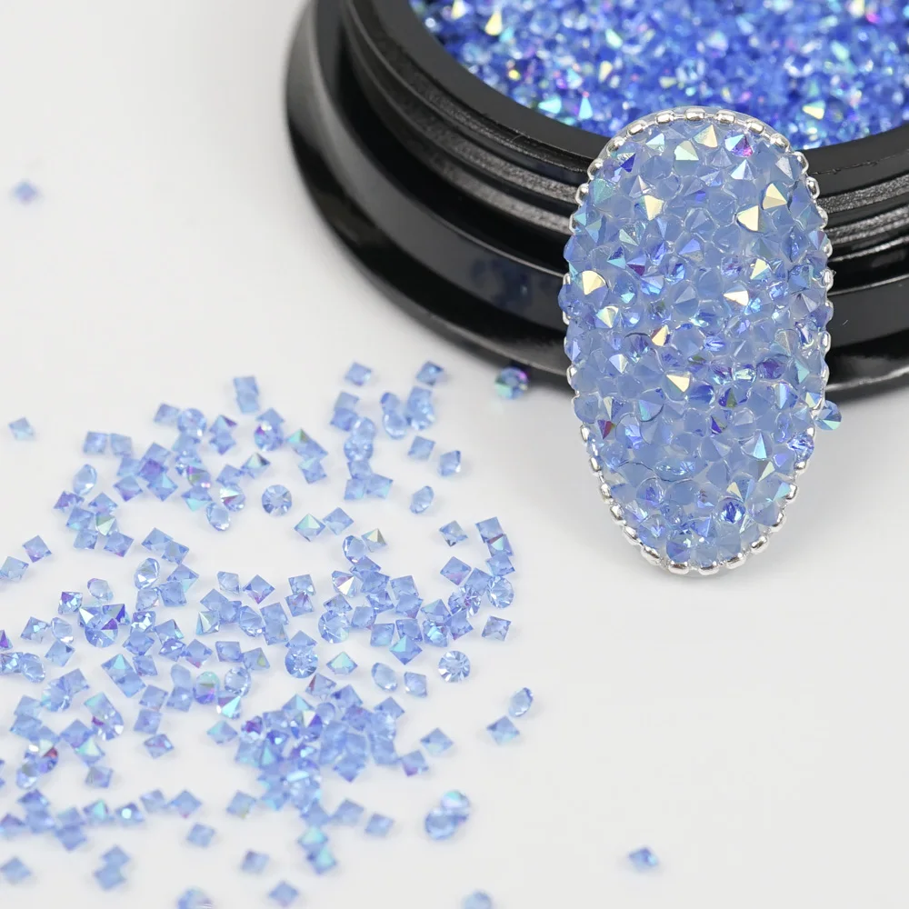 Nail Chain 0.8mm/1.0mm Rose Gold Silver Pixie Stone Decorations Accessory Metal Steel Ball Chain Nail Art Jewelry