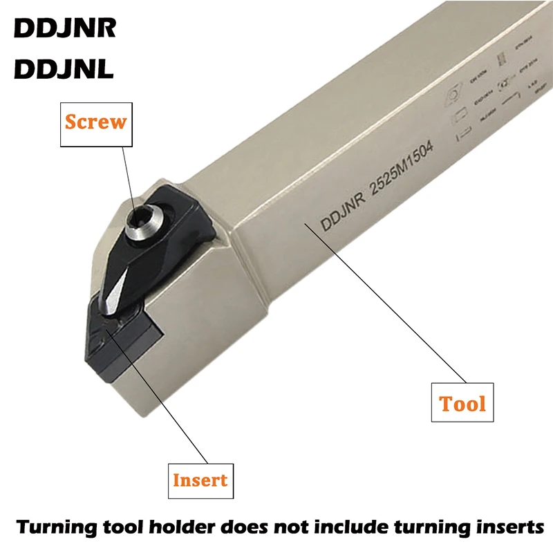 Lathe Tool Holder 1PCS DDJNR DDJNL 1616H11 K1504 K1506 2525M1504 Lathe Cutter Turning Tool Holder CNC Tools