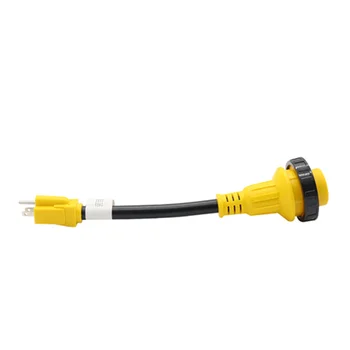 

car Male to Female Adapter Socket AC 125V Generator Cable Adapter Electrical Converter Plug for RV Camper marine