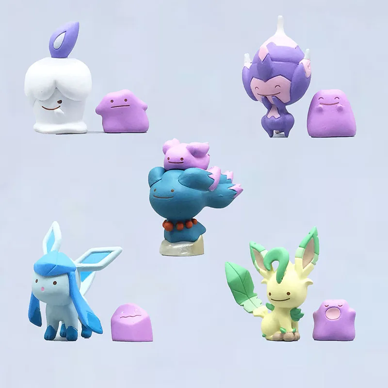 Мультфильм Eevee Metamon Poipole Leafeon Ditto Vol.7 gaashapon фигурку игрушки Аниме Фигурки Дети