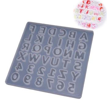 

1pcs Handmade Crystal Glue Epoxy Resin Mold Board Digital Letter Jewelry Making Decoration Letter Silicone Mold Tools
