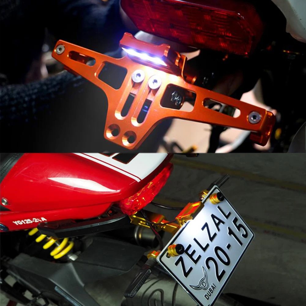 Регулируемый кронштейн для номерного знака мотоцикла Honda CBR600 F2 F3 F4 F4i 1991 2007