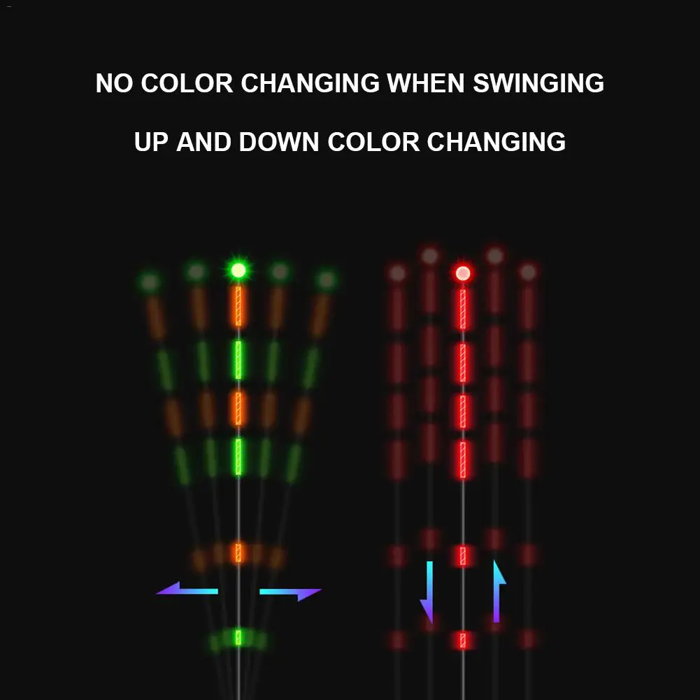 

LED Light Change Color Automatic Night Electronic Change Buoy Smart Fishing Float Bite Alarm Fish Bite Bait Innovative Float