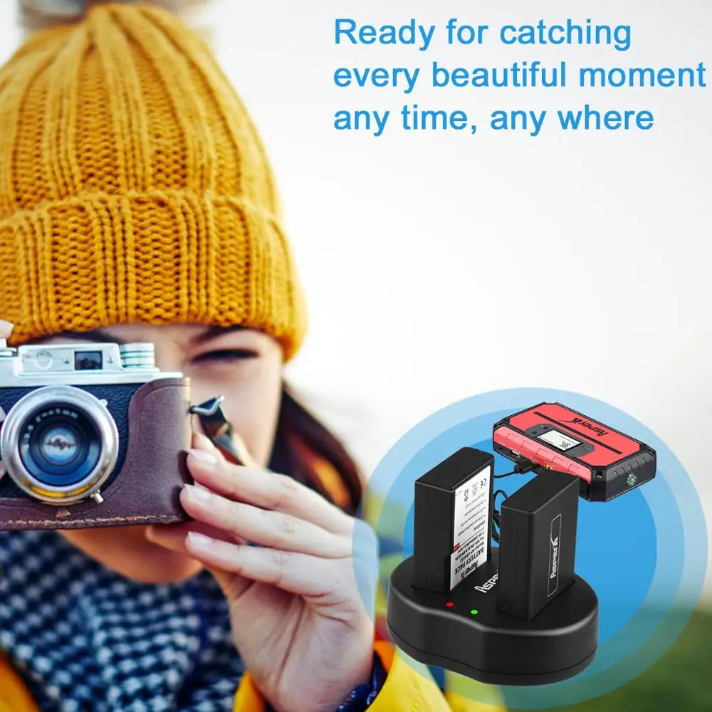 Двойное зарядное устройство USB для Nikon ENEL9 D40 D40X D60 D5000 D3000 2000 мАч|Цифровые