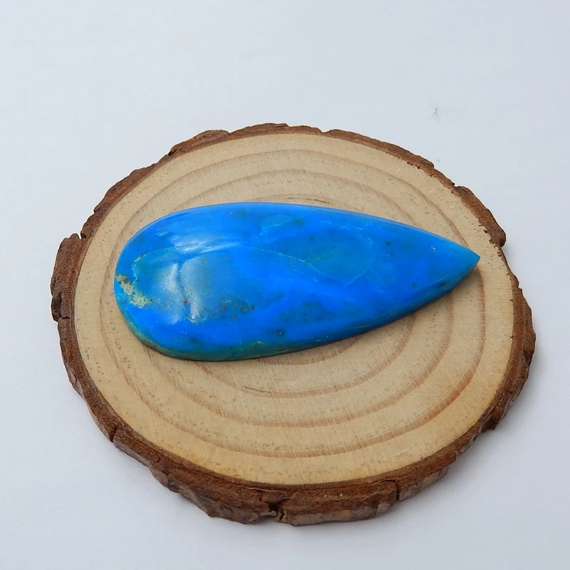1 шт. натуральный камень AAA Синий Опал Капли Воды кабошон 52x25x7 мм 13 г