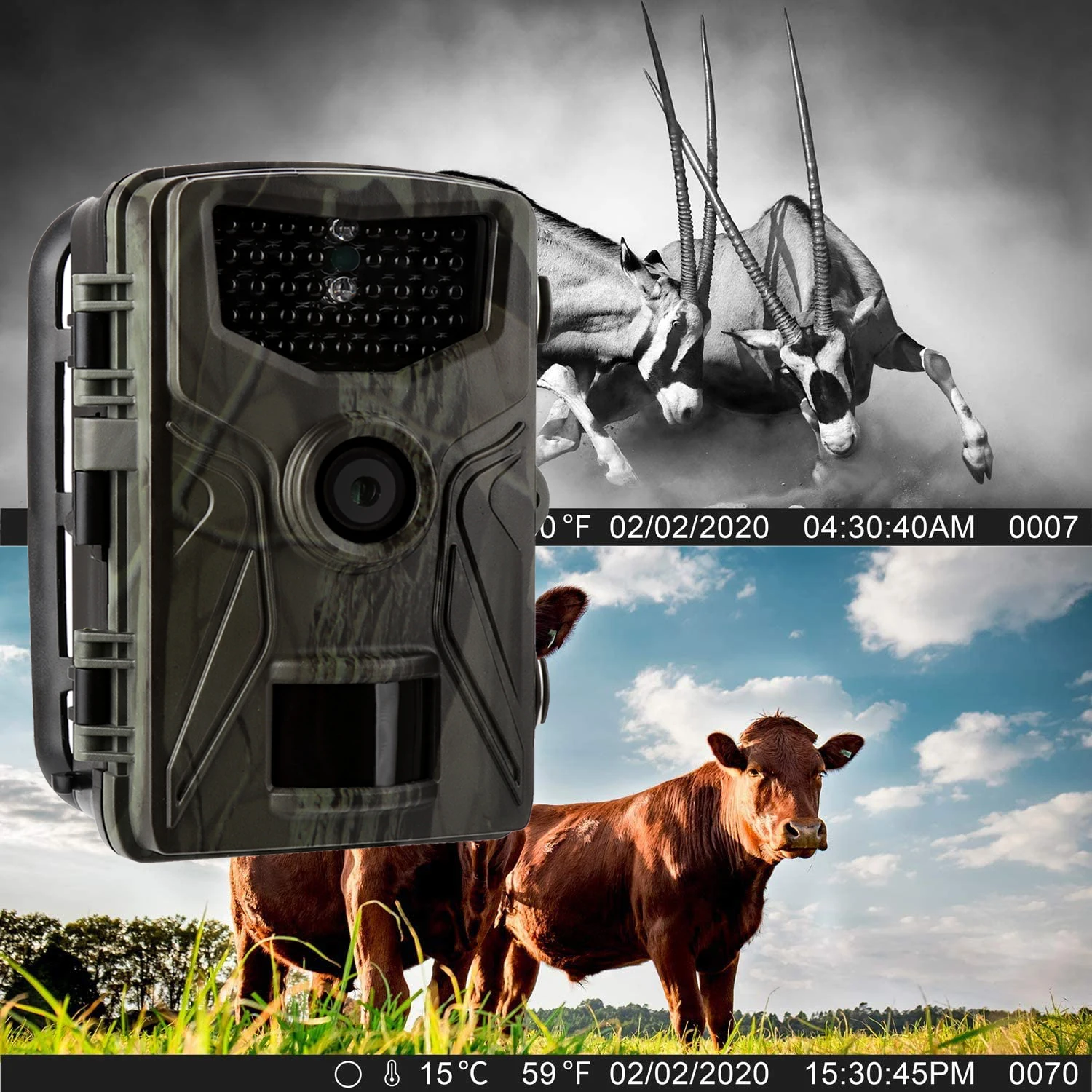 Hunting Trail Camera 20MP 1080P Wild Cameras Wildlife Tracking Surveillance Tracking HC804A Infrared Night Vision Photo Traps