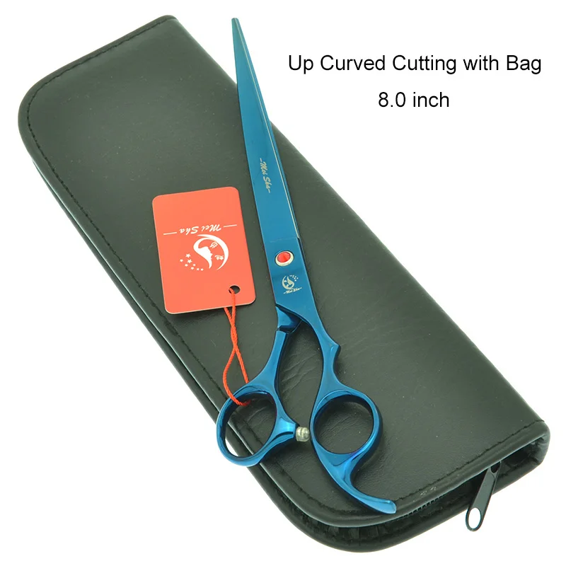HB0278 with Bag 8," профессиональные ножницы из нержавеющей стали для домашних животных, ножницы для собак, прямые изогнутые ножницы для стрижки 7,5", ножницы для стрижки животных, ножницы для стрижки собак HB0275 - Цвет: HB0278 with Bag
