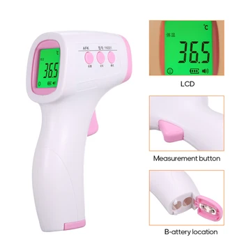 

Baby Thermometer Infrared Digital LCD Body Infrared Forehead Ear Non-Contact Gun Adult Body Fever IR Children Thermometer