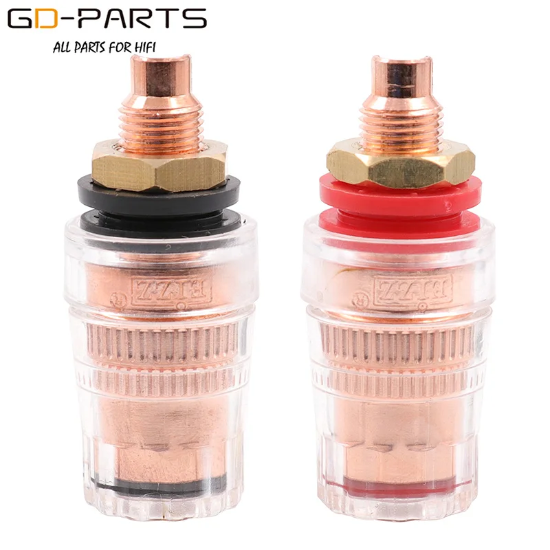 EZ-307-2PCS EIZZ высокого класса 24 к позолоченные латунные клеммы разъем для Hifi динамик аудио видео ТВ CD AMP Панель шасси крепление - Цвет: EZ-307-2PCS