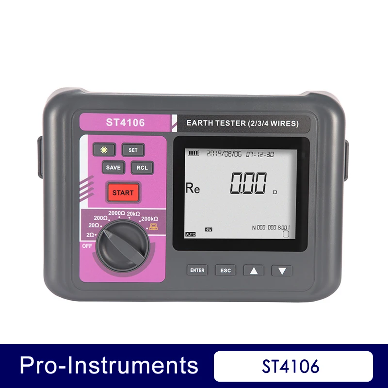 

Nicety ST4106 digital Ground earth resistance tester 4 pole soil electric resistivity meter