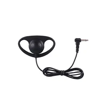 

1 PC 3.5mm Jack D-Shape Listen Only Earpiece Headset For Two Way Radios Walkie Radio Headphones