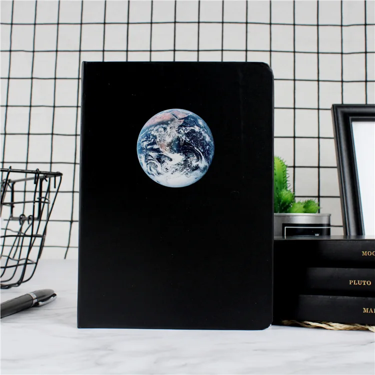 

Planet Diary A5 Creative DIY Blank Black Inner Page Sketchbook Diary for Drawing Painting Graffiti Notebook Journal