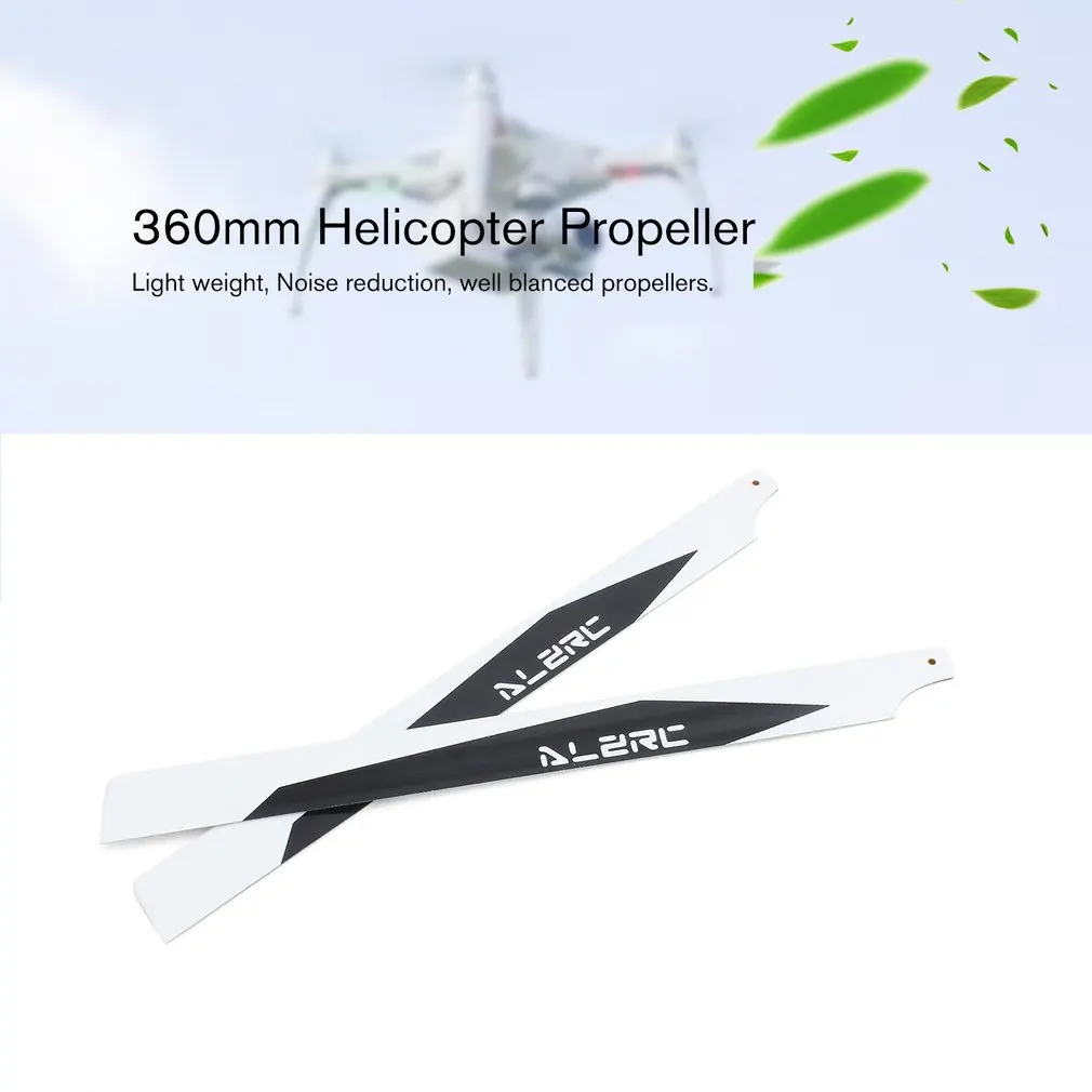 1 пара 360 мм лопасти вертолета пропеллер RC части из углеродного волокна основные лопасти пропеллеры 3D весло полета для RC вертолета