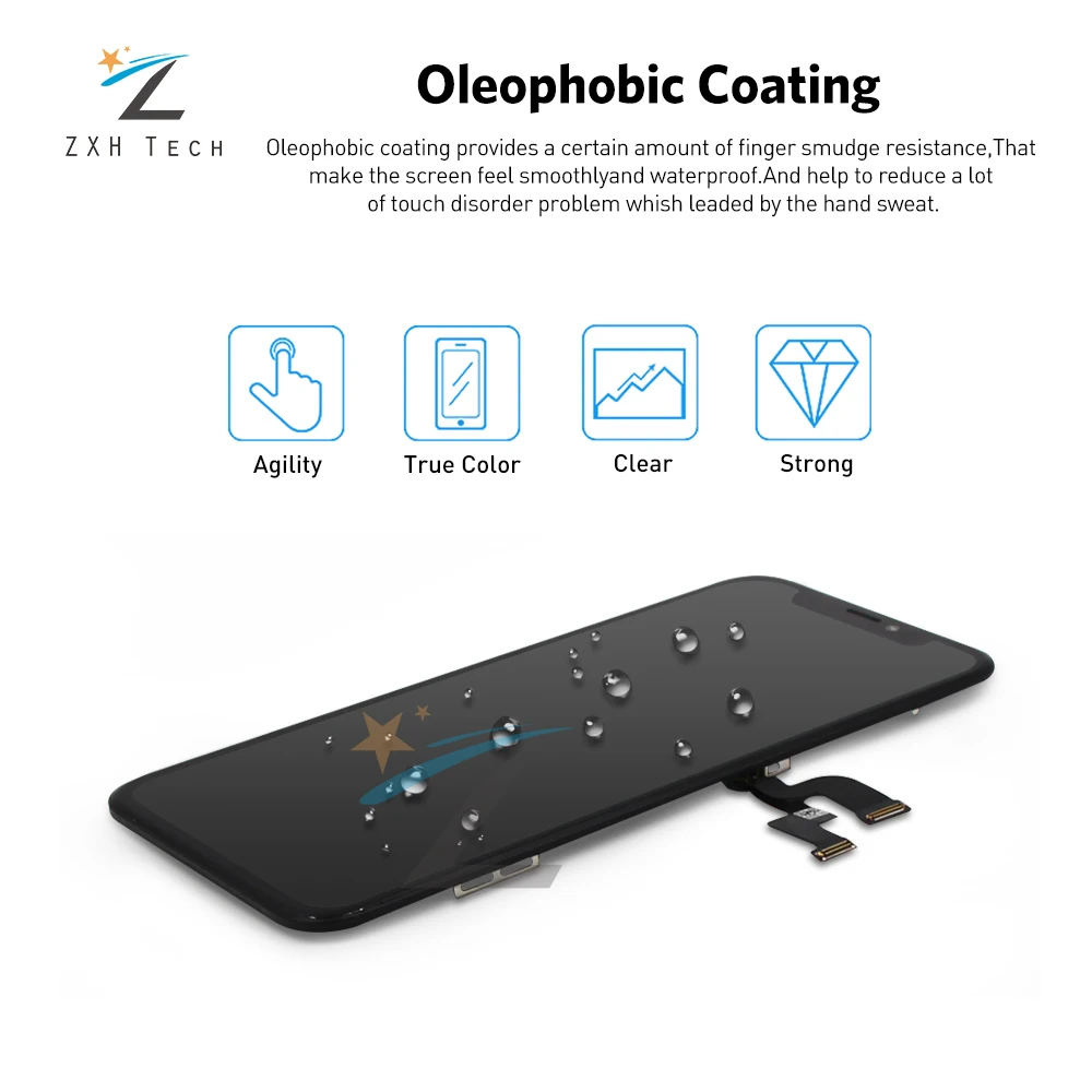 Amoled для iPhone X XR XS ЖК-сборка с рамкой Замена TFT/OLED дисплей ЖК-дигитайзер модуль 3D сенсорный экран с подарками