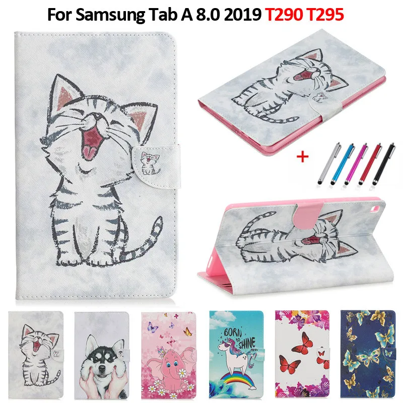 Чехол для Samsung Galaxy Tab A 8 0 дюйма 2019 фотография T295 симпатичный чехол планшета с