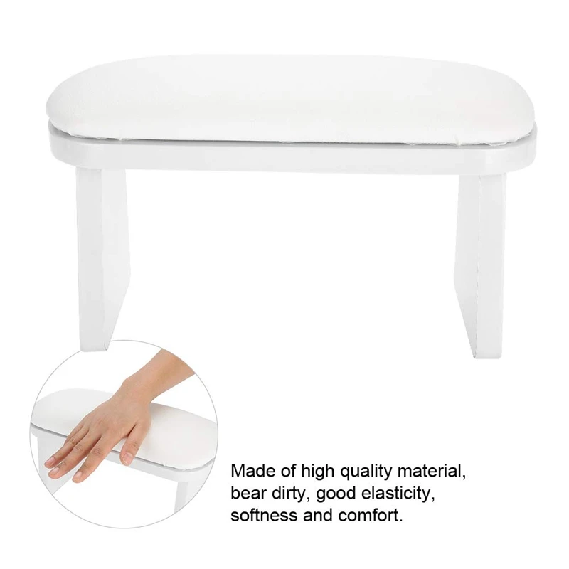 Manicure Hand Pillow Nail Arm Rest Cushion Manicure Table Mat Arm Wrist Hand Rest Salon Cushion White