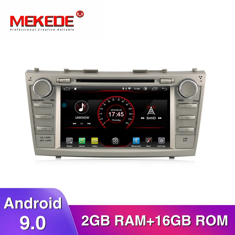 MEKEDE HD 2G ram Android 9,0 автомобильный dvd-плеер для toyota camry 2007 2008 2009-20112Din Аудио мультимедийный плеер gps Navi Head Uni