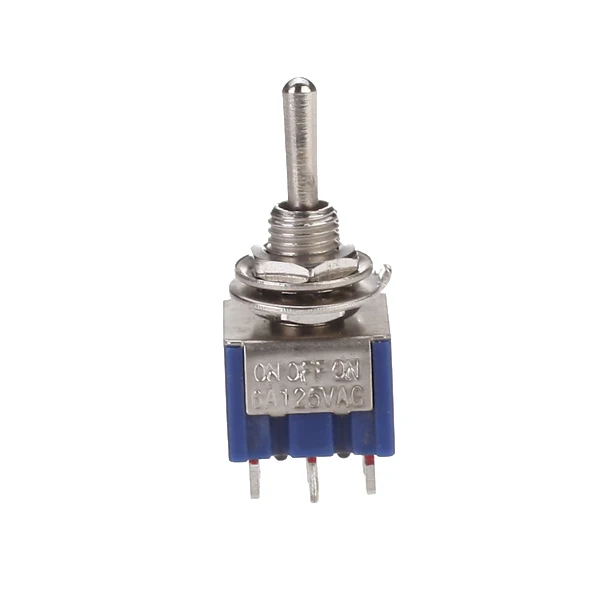 On-Off-On 3-Way Mini Toggle Switch 6 Pin 6A 125VAC Musical Instrument Part