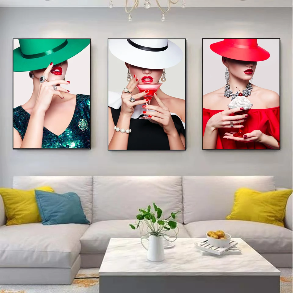 Modern Minimalist Bedroom Wall Decoration Painting Sexy Beauty Prints Fashion Living Room Dining Room Oil Painting