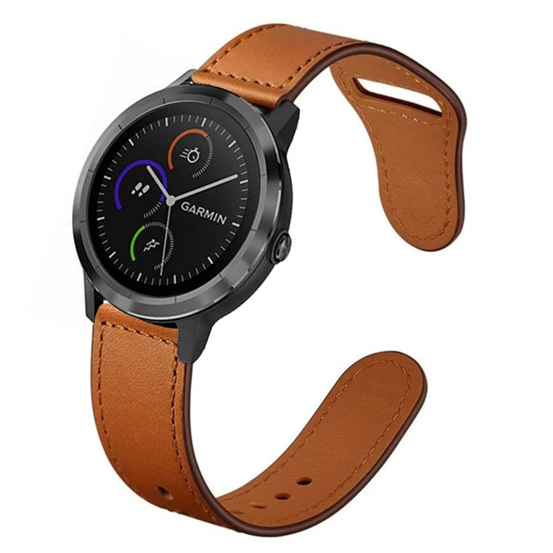 Ремешок кожаный для Garmin active сменный Браслет vivoactive 4 новый оригинальный браслет