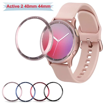 

Ring Case Protection Cover Bezel For Samsung Galaxy Watch active 2 40 44mm Bracelet Bezel active2 40 44 Anti Scratch Metal Cases