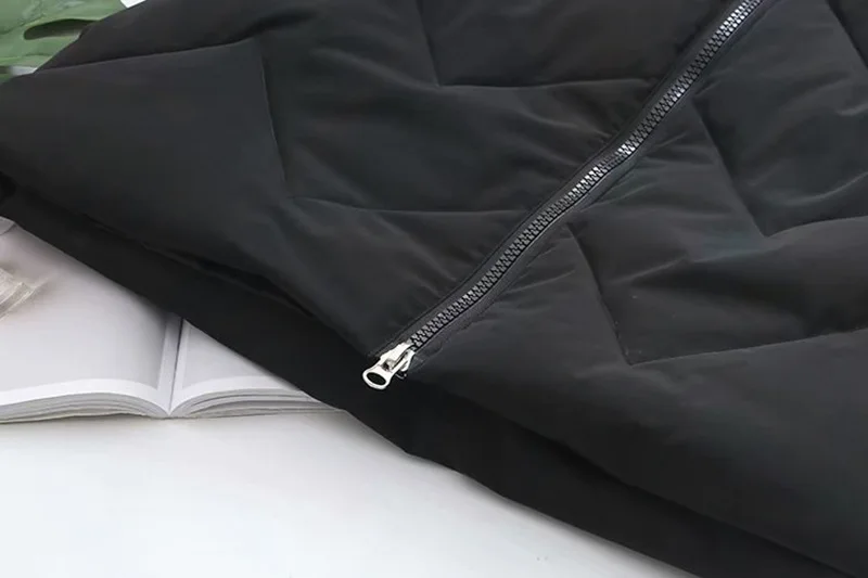 Зимние Повседневные Длинные парки 4X-6XL размера плюс, модная одежда свободного покроя с меховым воротником и капюшоном, толстые теплые стеганые пальто для женщин T4-8602