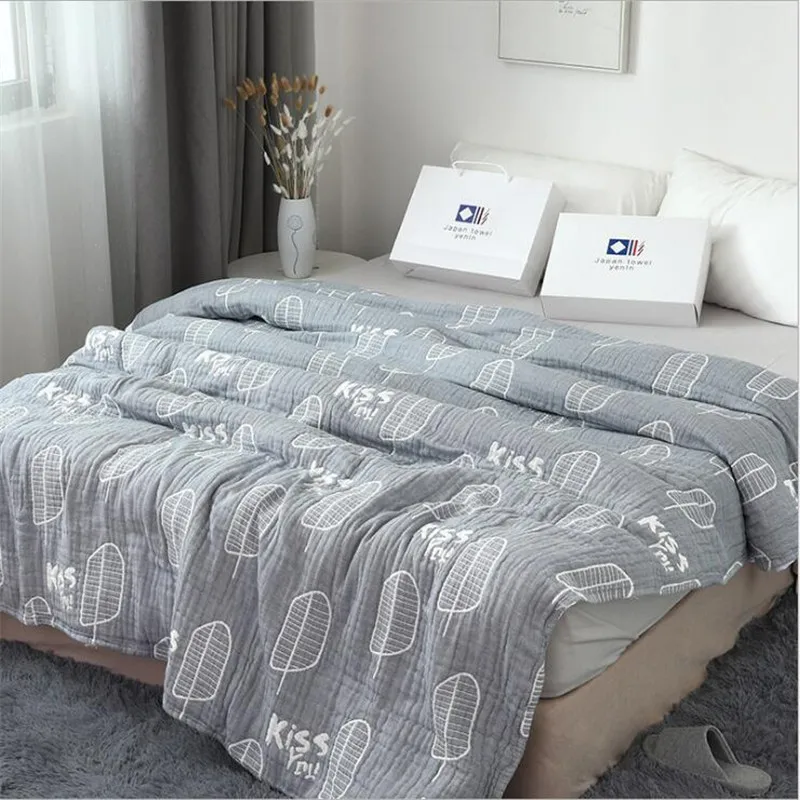 200*230 см четыре слоя хлопок муслин одеяло кровать диван путешествия дышащий Мандала стиль большой мягкий плед Para одеяло - Цвет: 200X230cm