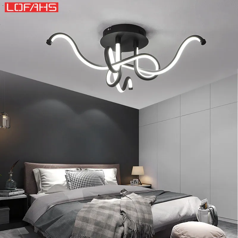 New design black Modern led Chandelier for living room Bedroom Restaurant chandelier lighting ledlamp indoor home light fixtures